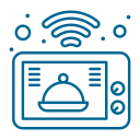 Icono distintos tipos de microondas